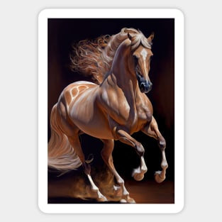 Lusitano Horse - Oil Paint Sticker